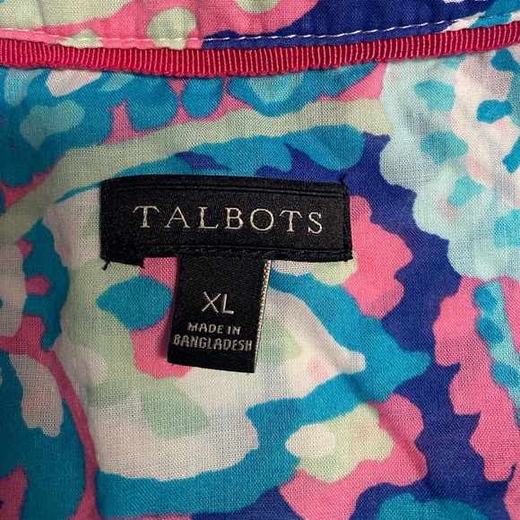 Talbots Long Sleeve Button Up Blouse Women’s XL - Picture 3 of 4
